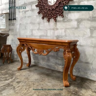 Meja Konsol Kayu Ukir Klasik Mewah | Jerouma Living