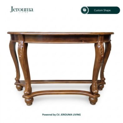 Meja Konsol Kayu Jati Klasik Ukir Custom | Jerouma Living