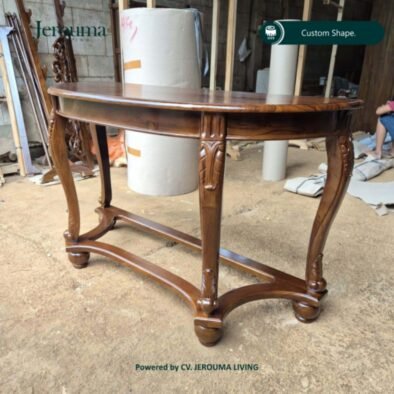 Meja Konsol Kayu Jati Klasik Ukir Custom | Jerouma Living