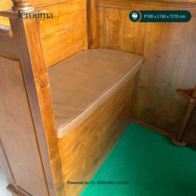 Mimbar Masjid Kayu Ukir Minimalis Klasik – Mimbar Khotbah Masjid Premium