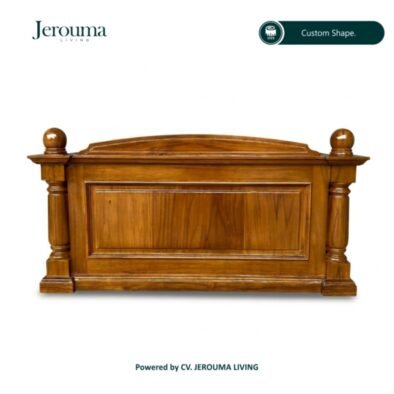 Mimbar Kayu Jati Minimalis Klasik Ukiran Elegan – Jerouma Living