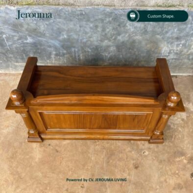 Mimbar Kayu Jati Minimalis Klasik Ukiran Elegan – Jerouma Living
