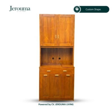 Lemari Kabinet Kayu Minimalis Multifungsi | Jerouma Living