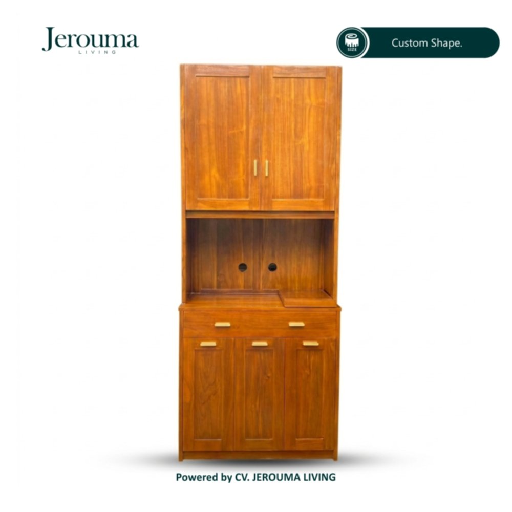 Lemari Kabinet Kayu Minimalis Multifungsi | Jerouma Living