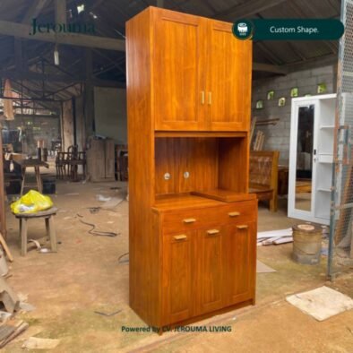 Lemari Kabinet Kayu Minimalis Multifungsi | Jerouma Living