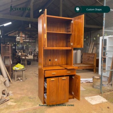 Lemari Kabinet Kayu Minimalis Multifungsi | Jerouma Living