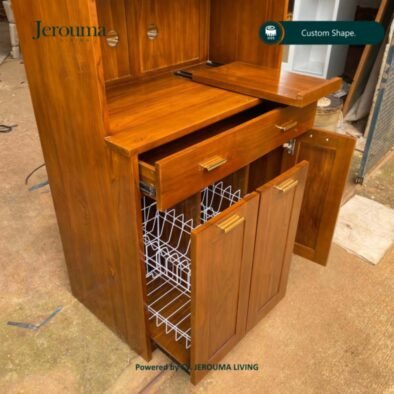 Lemari Kabinet Kayu Minimalis Multifungsi | Jerouma Living