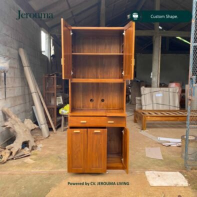 Lemari Kabinet Kayu Minimalis Multifungsi | Jerouma Living