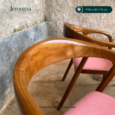 Set Meja Makan Kayu 4 Kursi Minimalis Klasik – P160 × L90 × T75 cm | Jerouma Living