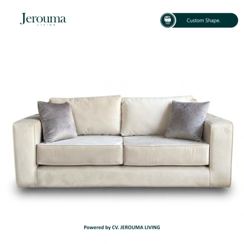 Sofa Ruang Tamu Minimalis Modern 3 Dudukan Elegan – Jerouma Living