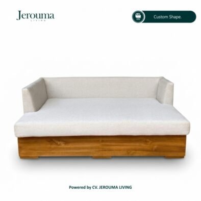 Sofa Bed Custom Kayu Minimalis – Nyaman, Elegan & Multifungsi | Jerouma Living