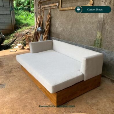 Sofa Bed Custom Kayu Minimalis – Nyaman, Elegan & Multifungsi | Jerouma Living